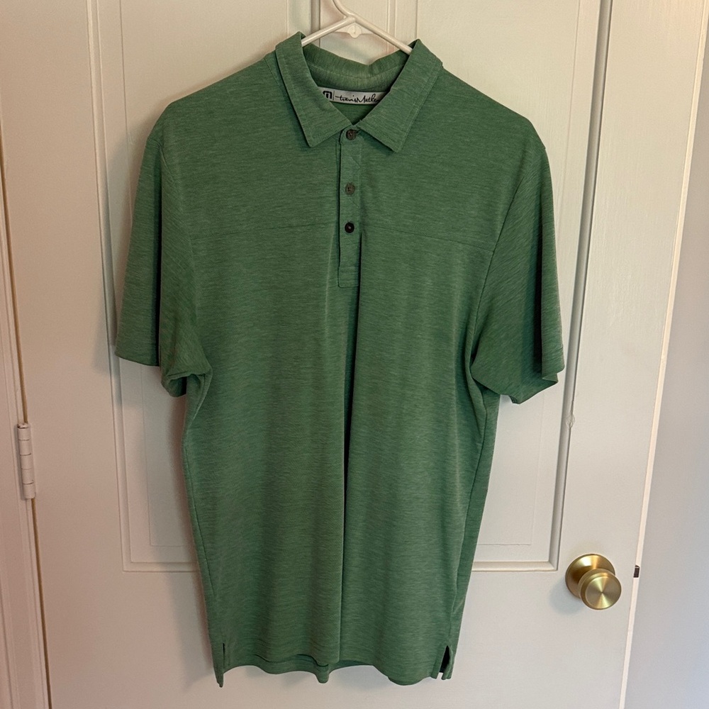 Travis Matthew Men's Green Polo Shirt